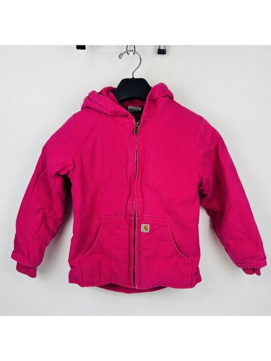 Carhartt Other - Pink Carhartt Kids Hooded Jacket Size 7/8 Preowned